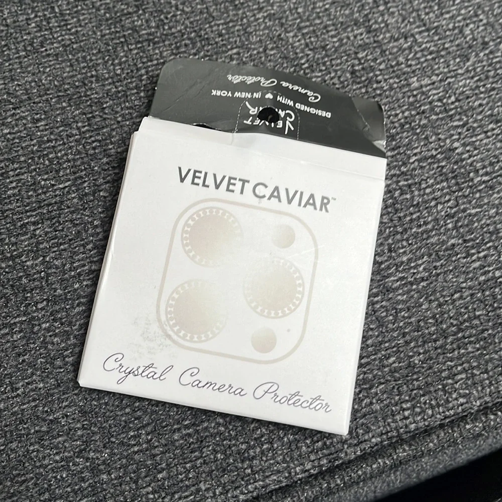 Brand new velvet caviar crystal camera protector iphone11/12 - Picture 2 of 5